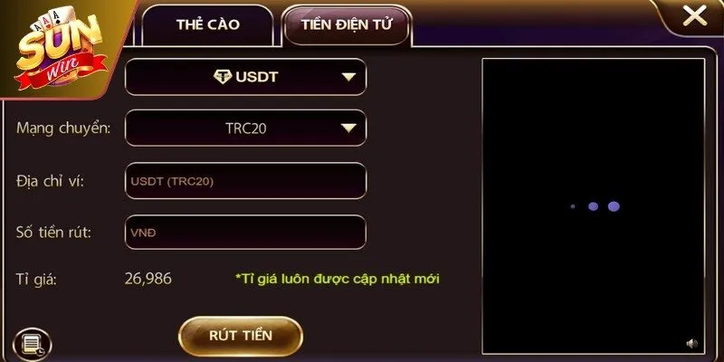 Rút Tiền Sunwin – Hướng Dẫn Quy Trình Đổi Thưởng Siêu Tốc 4 Sunwin Tốc độ xử lý lệnh rút tiền vượt trội so với các đối thủ.